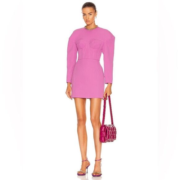 NEW $680 AKNVAS Neneh Dress in pink - Picture 3 of 12